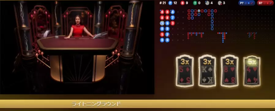 ライトニングバカラ　ライトニングラウンド
