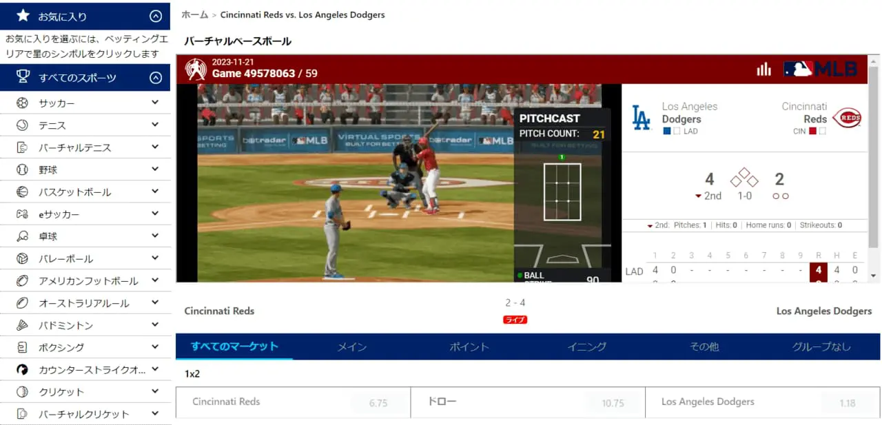 賭けっ子リンリン　バーチャルスポーツ