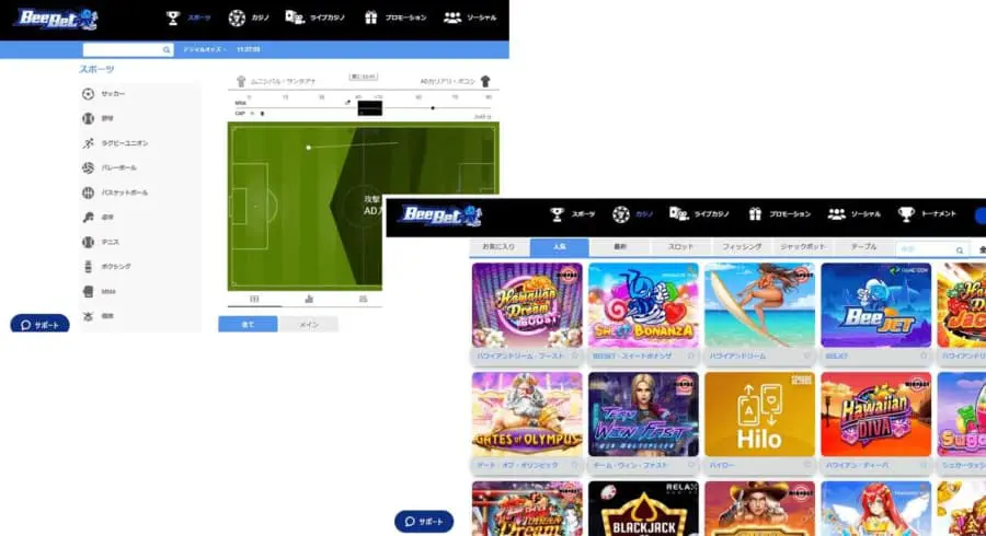 beebet スポーツ　オンラインカジノ