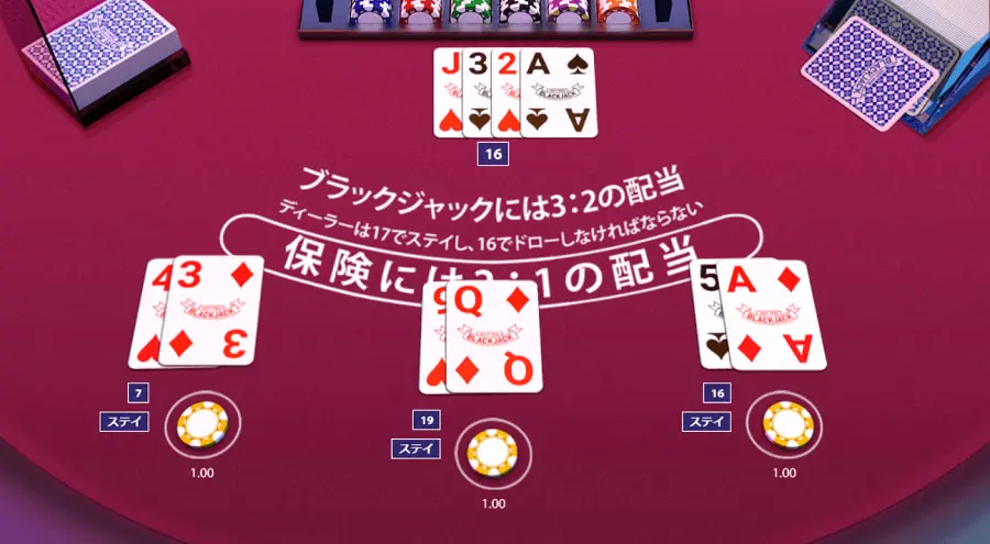 マルチハンドブラックジャック